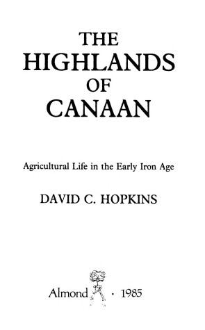 Book cover for Highlands of Canaan
