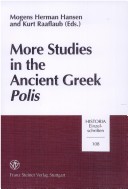 Cover of More Studies in the Ancient Greek Polis