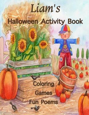 Book cover for Liam's Halloween Activity Book