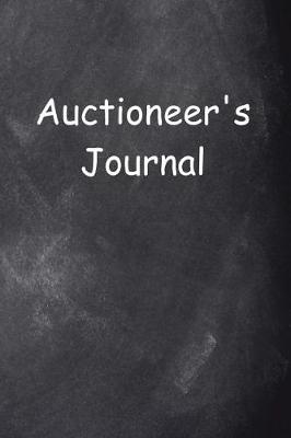 Cover of Auctioneer's Journal Chalkboard Design