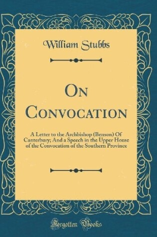 Cover of On Convocation