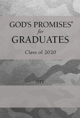 Book cover for God's Promises for Graduates: Class of 2020 - Silver Camouflage NIV