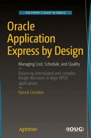 Cover of Oracle Application Express by Design