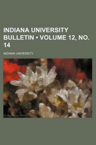 Cover of Indiana University Bulletin