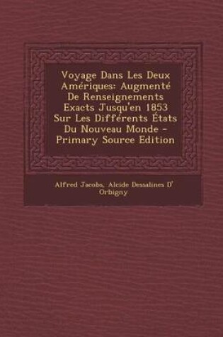 Cover of Voyage Dans Les Deux Ameriques