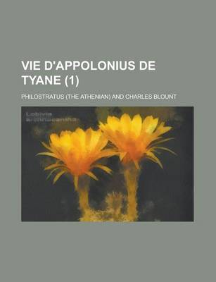 Book cover for Vie D'Appolonius de Tyane (1)