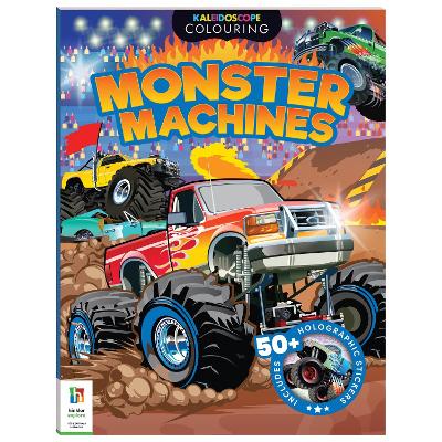 Cover of Kaleidoscope Sticker Colouring Monster Trucks