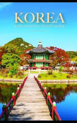 Book cover for Korea Note Monthly 2020 Planner 12 Month Calendar