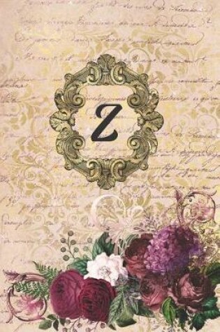 Cover of Simply Dots Dot Journal Notebook - Gilded Romance - Personalized Monogram Letter Z