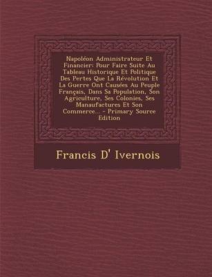 Book cover for Napoleon Administrateur Et Financier