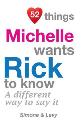 Book cover for 52 Things Michelle Wants Rick To Know