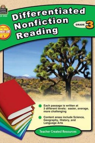 Cover of Differentiated Nonfiction Reading Grade 3