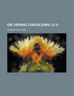 Book cover for Die Verwaltungslehre (2-3)