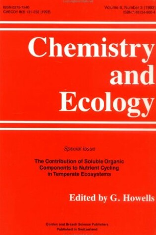 Cover of Contribution Of Soluble Org Co