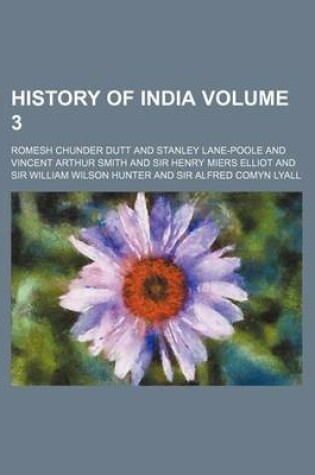 Cover of History of India Volume 3