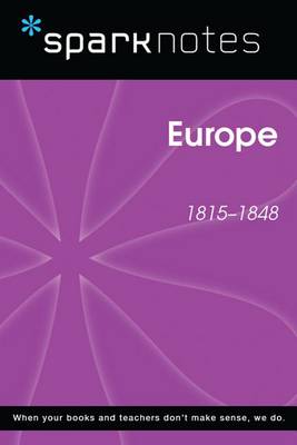 Book cover for Europe (1815-1848) (Sparknotes History Note)