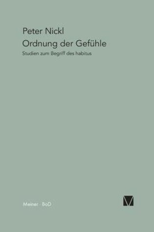 Cover of Ordnung der Gefuhle