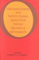 Book cover for Organisation and Institutional Aspects of Indian Religious Movements