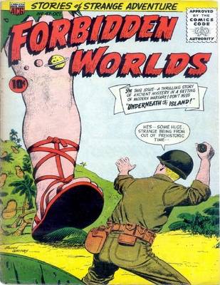 Book cover for Forbidden Worlds Number 47 Horror Comic Book