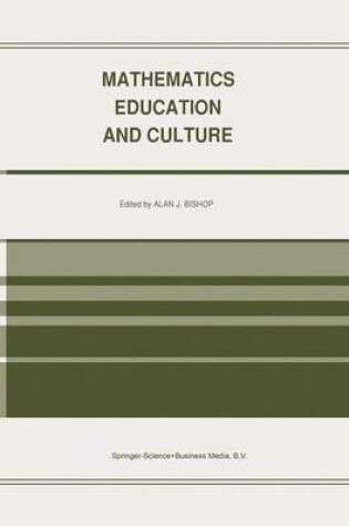 Cover of Mathematics Education and Culture