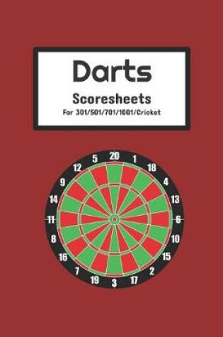 Cover of Darts Scoresheets for 301/501/701/Cricket darts