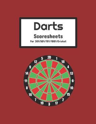 Book cover for Darts Scoresheets for 301/501/701/Cricket darts