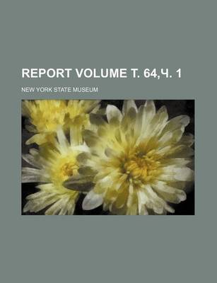 Book cover for Report Volume . 64, . 1