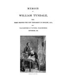 Book cover for Memoir of William Tyndale