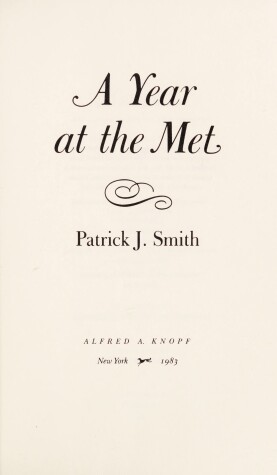 Book cover for A Year at the Met