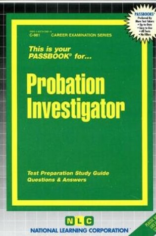 Cover of Probation Investigator