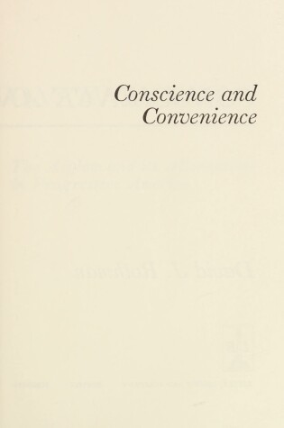 Cover of Conscience and Convenience