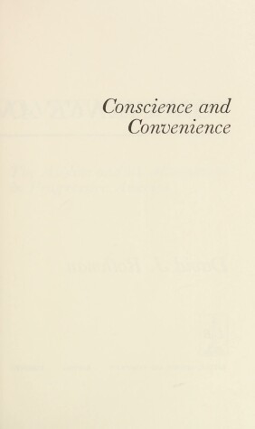 Book cover for Conscience and Convenience