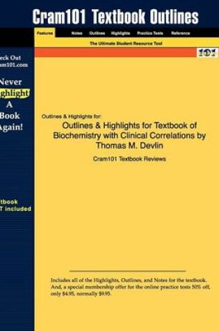 Cover of Studyguide for Textbook of Biochemistry by Devlin, Thomas M., ISBN 9780471678083