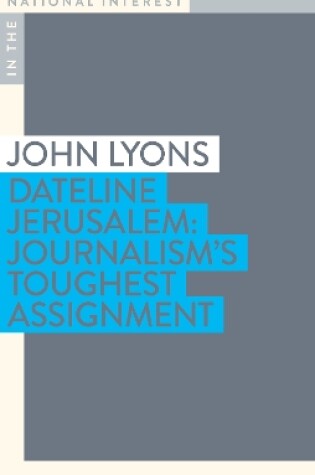 Cover of Dateline Jerusalem