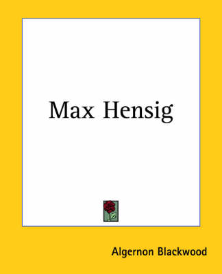 Book cover for Max Hensig