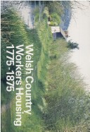 Book cover for Welsh Country Workers Housing 1775 - 1875