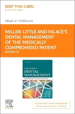 Cover of Little and Falace's Dental Management of the Medically Compromised Patient - Elsevier eBook on Vitalsource (Retail Access Card)