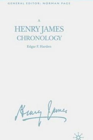 Cover of A Henry James Chronology