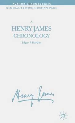 Book cover for A Henry James Chronology