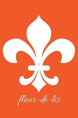 Cover of fleur-de-lis - Orange Blank Notebook