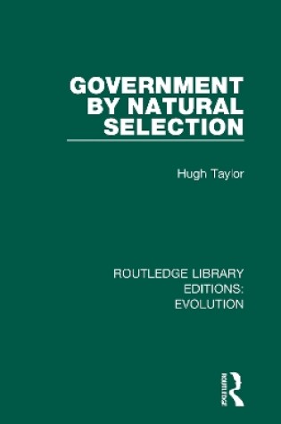 Cover of Government by Natural Selection