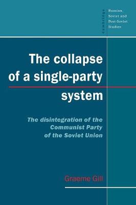 Book cover for The Collapse of a Single-Party System