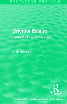 Cover of Routledge Revivals: Oriental Essays (1960)