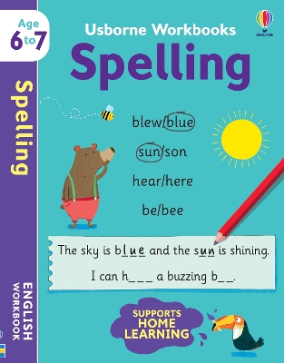 Book cover for Usborne Workbooks Spelling 6-7