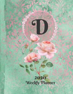 Book cover for Plan On It Large Print 2020 Weekly Calendar Planner 15 Months Notebook Includes Address Phone Number Pages - Monogram Letter D