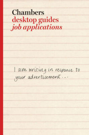Cover of Chambers Desktop Guides: Job Applications