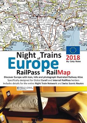 Book cover for Night Trains of Europe 2018 - RailPass RailMap