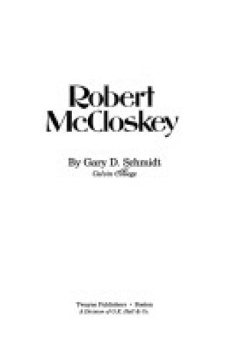 Cover of Robert Mccloskey
