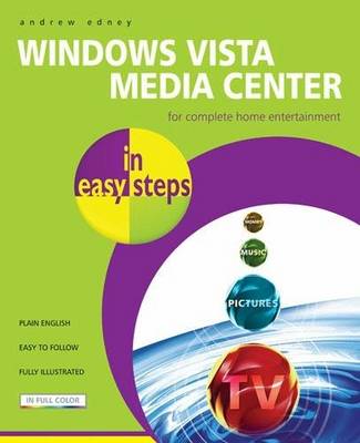 Book cover for Windows Vista Media Center in Easy Steps