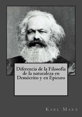 Book cover for Diferencia de la Filosofia de la naturaleza en Democrito y en Epicuro